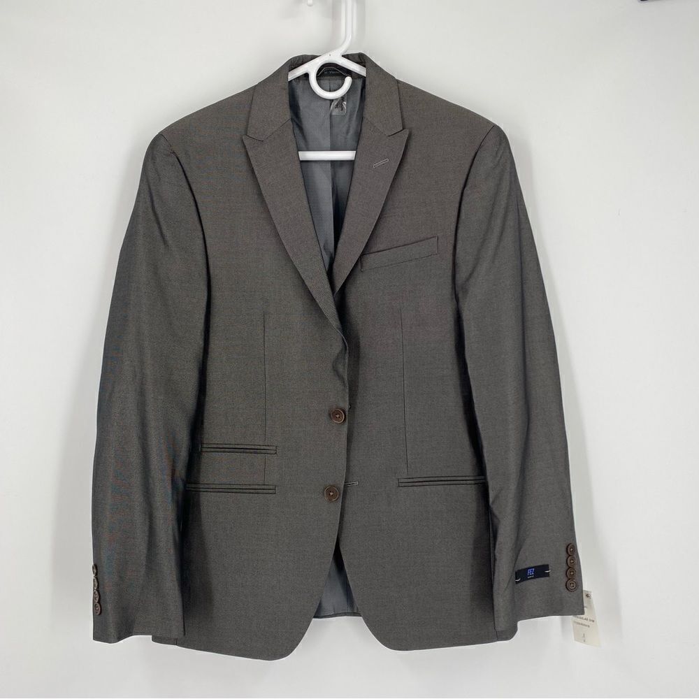 Andrew Fezza Men’s Slim Fit Gray Suit Jacket size 38R